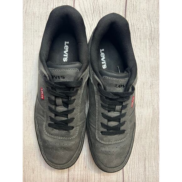 Levi’s Men’s Dark Gray & Black Sneakers Size 7.5 Excellent Condition - Picture 4 of 8